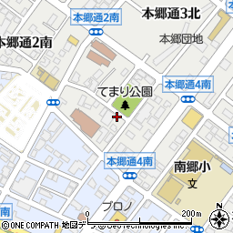 北海道札幌市白石区本郷通３丁目南周辺の地図