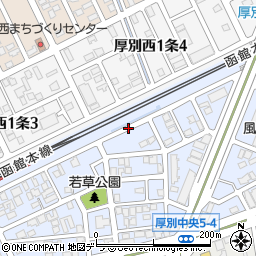 北海道札幌市厚別区厚別中央５条4丁目6周辺の地図