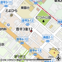 日本共産党　札幌豊平・清田・南地区委員会周辺の地図