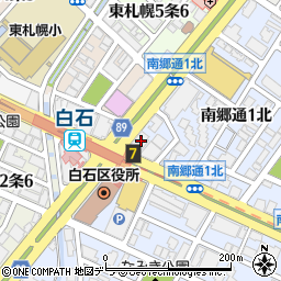 カーコンビニ倶楽部アイックス　白石環状通店周辺の地図