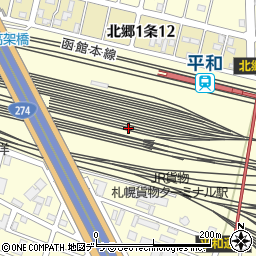 北海道札幌市白石区平和通１６丁目北10周辺の地図