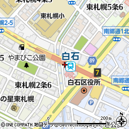 北海道札幌市白石区周辺の地図
