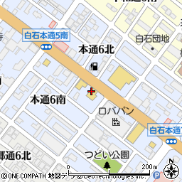 回転寿司なごやか亭白石本通店周辺の地図