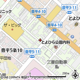 北海道札幌市豊平区豊平４条周辺の地図