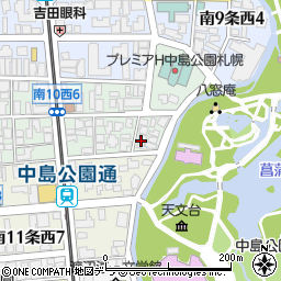 ＭＯＤＵＬＯＲ中島公園２ｎｄ周辺の地図