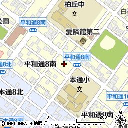 北海道札幌市白石区平和通８丁目南4周辺の地図