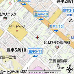 北海道札幌市豊平区豊平４条10丁目周辺の地図