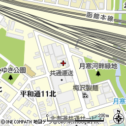 北海道アオキ化学株式会社周辺の地図
