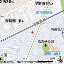 北海道札幌市厚別区厚別中央５条4丁目8周辺の地図
