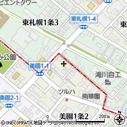ロジメント東札幌周辺の地図