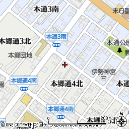 リパーク札幌本郷通４丁目北駐車場周辺の地図