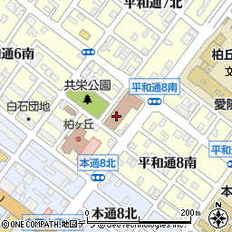 札幌白石郵便局　荷物集荷周辺の地図