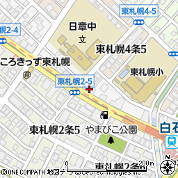 北海道労働金庫札幌東支店周辺の地図