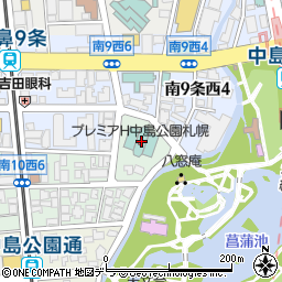 プレミアホテル中島公園札幌駐車場周辺の地図