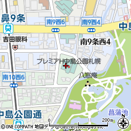 プレミアホテル　中島公園　札幌周辺の地図