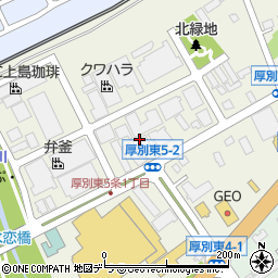 丸市食品株式会社　札幌第二工場周辺の地図