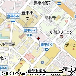 アフラックサービスショップ豊平店周辺の地図