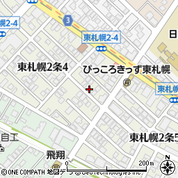 リンクスコート東札幌周辺の地図