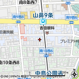 セブンイレブン札幌南９条西７丁目店周辺の地図