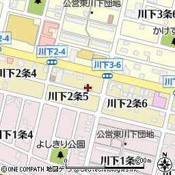 セブンイレブン札幌川下２条店周辺の地図