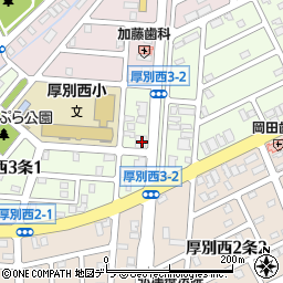 株式会社ムトウ　新札幌支店周辺の地図