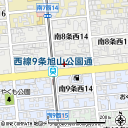ほくやく札幌支店周辺の地図
