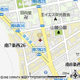 北海道新聞販売所中央区道新円山インフォメーションセンター周辺の地図