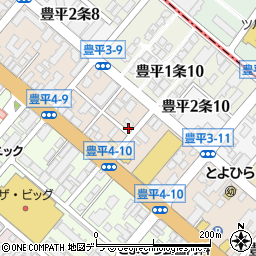 北海道札幌市豊平区豊平３条9丁目2-13周辺の地図