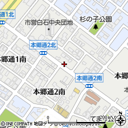 リパーク札幌本郷通２丁目北駐車場周辺の地図