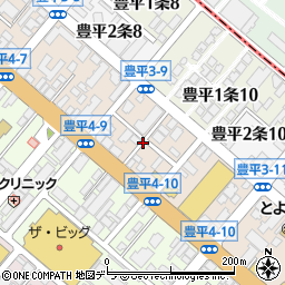 北海道札幌市豊平区豊平３条9丁目周辺の地図