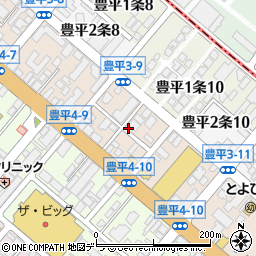 北海道札幌市豊平区豊平３条9丁目2-18周辺の地図