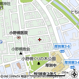 北海道札幌市厚別区厚別東４条5丁目10周辺の地図