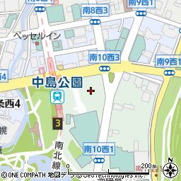 札幌パークホテル駐車場周辺の地図