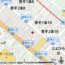 北海道札幌市豊平区豊平３条9丁目2周辺の地図