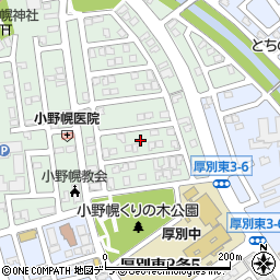 北海道札幌市厚別区厚別東４条5丁目周辺の地図