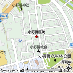 内科小野幌医院周辺の地図