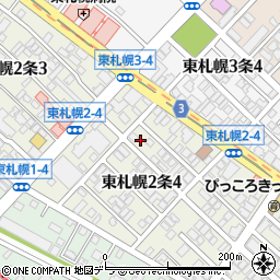 北海道札幌市白石区東札幌２条4丁目4-29周辺の地図