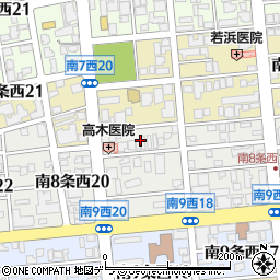 北海道札幌市中央区南８条西18丁目1周辺の地図