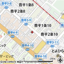 北海道札幌市豊平区豊平３条9丁目2-2周辺の地図