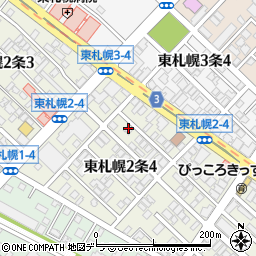 北海道札幌市白石区東札幌２条4丁目4-6周辺の地図