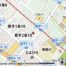 ヤマト運輸札幌豊平センター周辺の地図