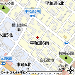 北海道札幌市白石区平和通６丁目南3-29周辺の地図