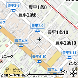 北海道札幌市豊平区豊平３条9丁目1-5周辺の地図