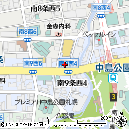 ホテルリソル札幌　中島公園周辺の地図