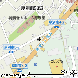 ファミリーマート札幌厚別東５条店周辺の地図