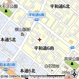 北海道札幌市白石区平和通６丁目南3-31周辺の地図