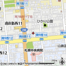 北海道札幌市中央区南８条西10丁目周辺の地図