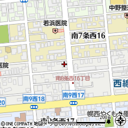 パークネット札幌南８西１７駐車場周辺の地図