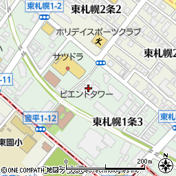 Ｄ’グラフォート東札幌ビエントタワー周辺の地図