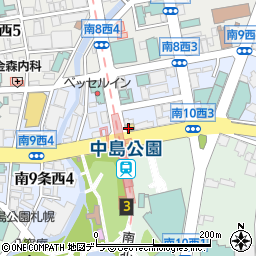 ローソン札幌中島パーク店周辺の地図